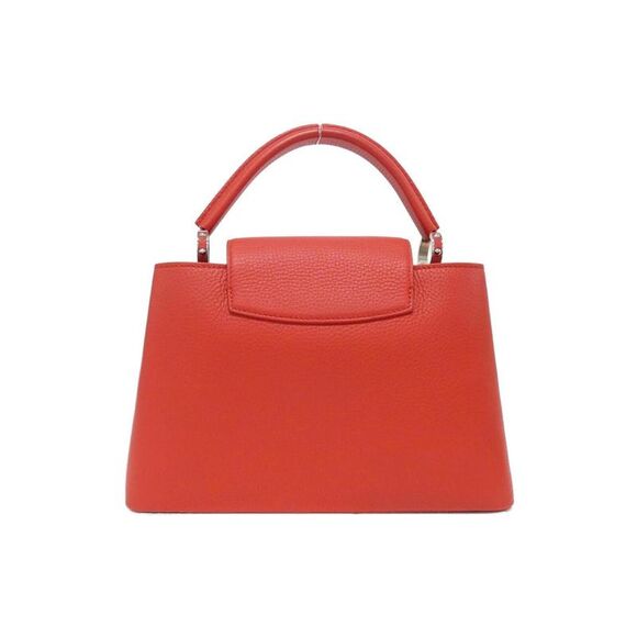 Pre Loved Louis Vuitton Capucines Mini Handbag Calfskin Women Red - Picture 2 of 8